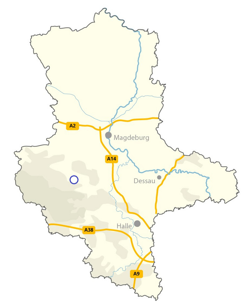 Karte Klein Quenstedt
